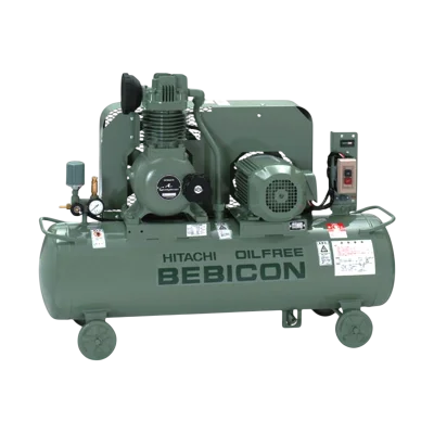 ปั๊มลมลูกสูบ Oil-Free Hitachi รุ่น 1.5OP-9.5G5A 2HP ไฟ 380V สำหรับงานช่างและอุตสาหกรรม