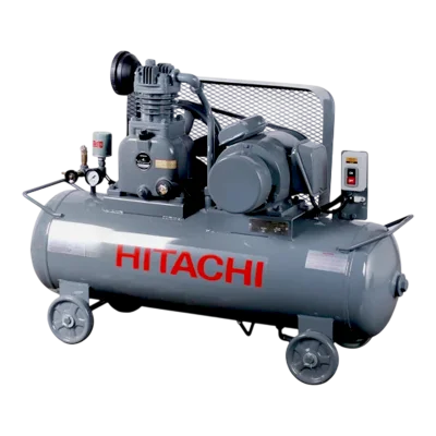 ปั๊มลมลูกสูบ Hitachi รุ่น 1.5P-9.5VSL5A 1.5HP ไฟ 220V สำหรับงานพ่นสีและเครื่องมืออุตสาหกรรม