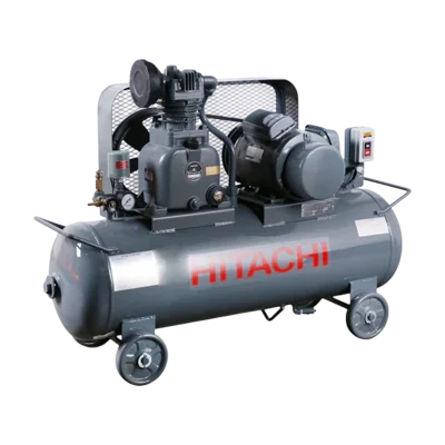 ปั๊มลมลูกสูบ Hitachi รุ่น 1.5P-9.5VSL5A 1.5HP ไฟ 220V สำหรับงานพ่นสีและเครื่องมืออุตสาหกรรม