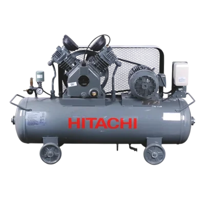 ปั๊มลมลูกสูบ Hitachi รุ่น 2.2P-9.5VSL5A 3HP ไฟ 220V สำหรับโรงงานและงานหนัก