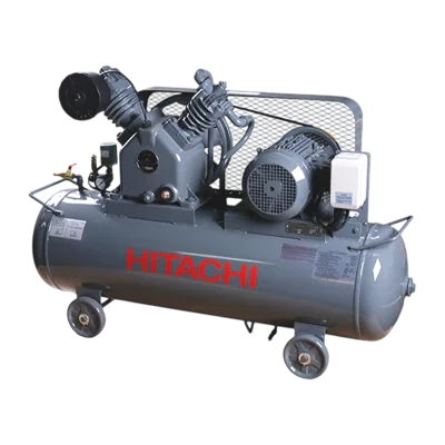 ปั๊มลมลูกสูบ Hitachi รุ่น 3.7P-9.5VL5A 5HP ไฟ 380V เหมาะสำหรับงานอุตสาหกรรมขนาดใหญ่