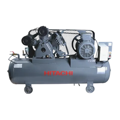 ปั๊มลมลูกสูบ Hitachi รุ่น 7.5P-9.5V5A 10HP ไฟ 380V สำหรับโรงงานและงานหนัก