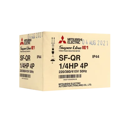 มอเตอร์มิตซูบิชิ MITSUBISHI รุ่น SF-QR กำลัง 1/4 แรงม้า (0.18 กิโลวัตต์) 3 เฟส 380V 4P IP55