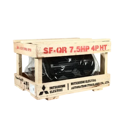 มอเตอร์มิตซูบิชิ MITSUBISHI รุ่น SF-QR กำลัง 7.5 แรงม้า  (5.5 กิโลวัตต์) 3 เฟส 380V (HT) 4P IP55