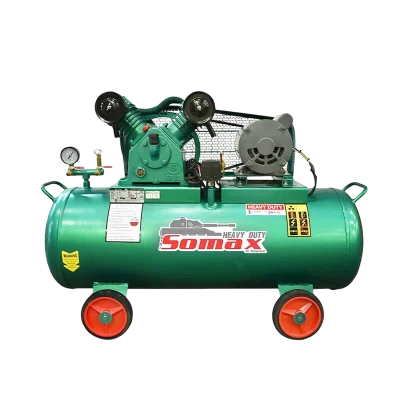 ปั๊มลมลูกสูบ SOMAX 1HP รุ่น SB-10/90 ถังลม 90 ลิตร ไฟฟ้า 220V/380V เหมาะสำหรับงานอู่ซ่อมและเครื่องมือลมขนาดเล็ก