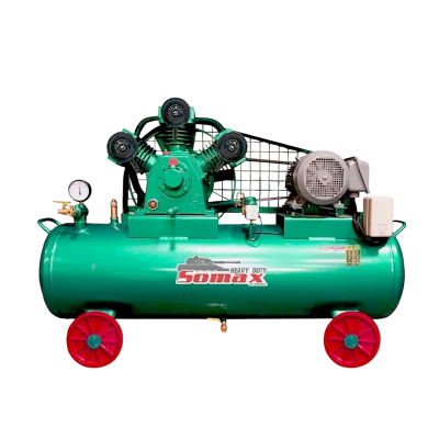 ปั๊มลมลูกสูบโซแม็กซ์ 10HP รุ่น SC-100/304 380V ใช้งานในอู่ซ่อมรถขนาดใหญ่