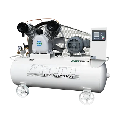 ปั๊มลมไร้น้ำมัน SWAN 5HP รุ่น SDU-205 ถังลม 240 ลิตร ไฟฟ้า 380V สำหรับงานที่ต้องการลมแรงและสะอาด
