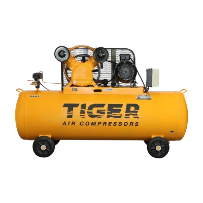 ปั๊มลมลูกสูบ Tiger รุ่น TGA25-340 ขนาด 5HP ใช้ไฟฟ้า 380V ถังลม 340 ลิตร เหมาะสำหรับงานพ่นสี