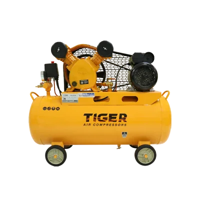 ปั๊มลมลูกสูบ Tiger รุ่น TGA2-58 1/2HP ใช้ไฟ 220V ถังลม 58 ลิตร สำหรับงานพ่นสี
