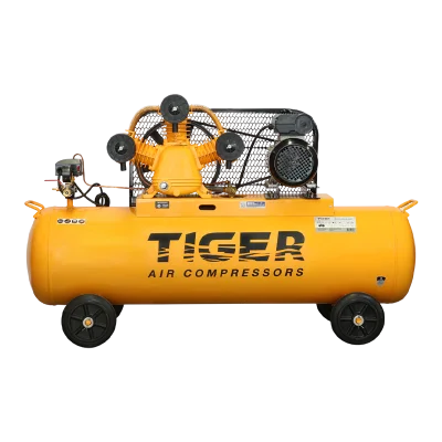 ปั๊มลมลูกสูบ Tiger รุ่น TGA33-150 3HP ไฟ 220V ถังลม 150 ลิตร สำหรับงานอุตสาหกรรมขนาดเล็ก