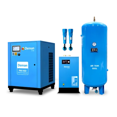 เครื่องอัดอากาศ VATA ZV11e 15HP ปั๊มลมสกรูครบชุด พร้อมถังเก็บลม เครื่องทำลมแห้ง และชุดกรองลม ใช้งานต่อเนื่อง ประหยัดไฟ