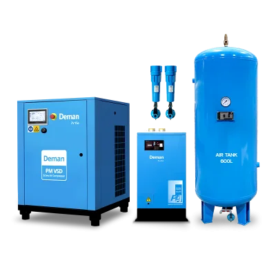 VATA ZV15e ปั๊มลมสกรู 20 แรงม้า ครชุดระบบ Inverter พร้อม ถังพักลม แอร์ดรายเออร์ และชุดกรองลม ช่วยลดค่าไฟและเพิ่มประสิทธิภาพการผลิต