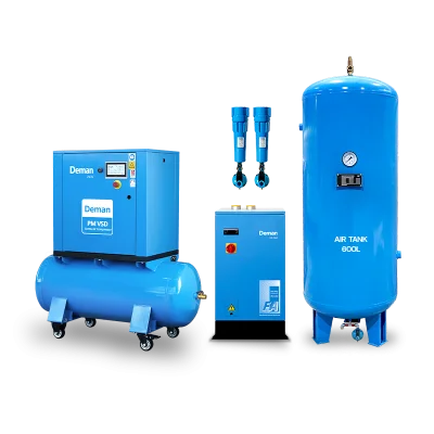 ปั๊มลมสกรู VATA ZV7e ขนาด 10HP ครบชุดพร้อม Air Tank 600L และ Air Dryer ระบบ Inverter ประหยัดพลังงาน แรงลมเสถียร