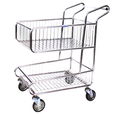 รถเข็นของแบบตะแกรง 2 ชั้น  Utility Cart