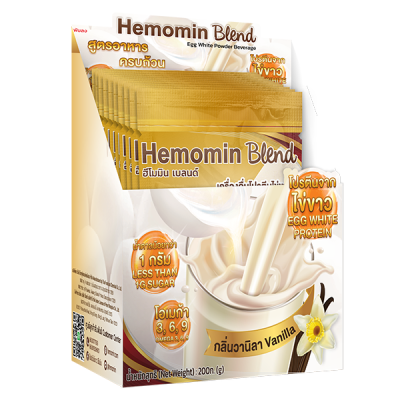 Hemomin Egg White Protein Powder Beverage Blend 200 gram
