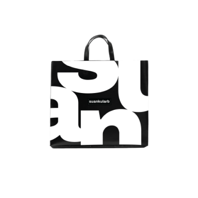 กระเป๋าช้อปปิ้งผ้าใบ SIZE L ทรงนอน