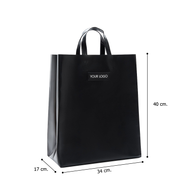 กระเป๋าผ้าใบช้อปปิ้ง SIZE M ทรงตั้ง