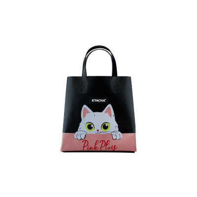 กระเป๋าช้อปปิ้งผ้าใบ SIZE S ทรงตั้ง