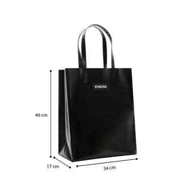 กระเป๋าช้อปปิ้งผ้าใบ SIZE M Long ทรงตั้ง