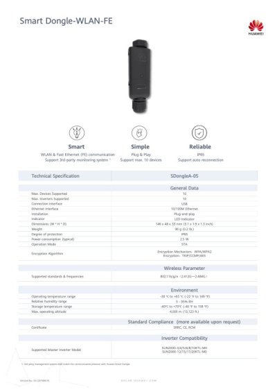 HUAWEI Smart Dongle-WLAN-FE SDongleA-05