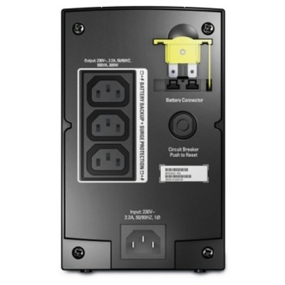 "BR500CI-AS" APC Back-UPS 500VA / 300W 230V Line Interactive UPS with AVR and 3 Universal Outlets
