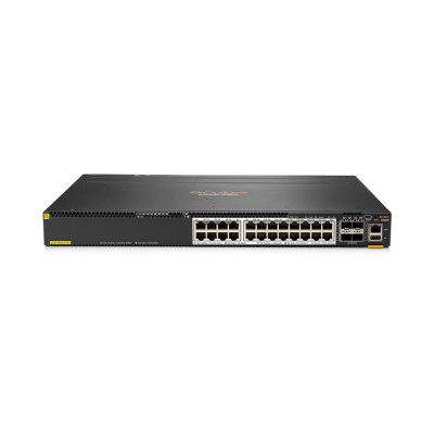 "JL660A" Aruba CX 6300M 24‑port HPE Smart Rate 1/2.5/5GbE Class 6 PoE and 4‑port SFP56 SW