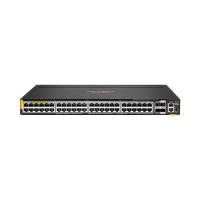 "R8S90A" Aruba CX 6300 48xSmartRate 100M2/1G/2.5G/5G/10G BaseT Class 8 PoE ports + 2x10G/25G/50G1 SFP ports, 2x10G/25G SFP ports (MACsec) "R8S90A" Aruba CX 6300 48xSmartRate 100M2/1G/2.5G/5G/10G BaseT Class 8 PoE ports + 2x10G/25G/50G1 SFP ports, 2x10G/25G SFP ports (MACsec)