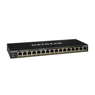 GS316PP : 16 x 10/100/1000Mbps Ports (Auto Uplink)16 x 802.3af PoE Ports16 x 802.3at PoE+ Ports