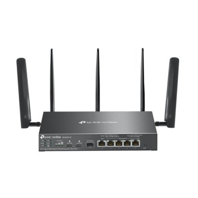 ER706W-4G : Omada 4G+ Cat6 AX3000 Gigabit VPN Router 4G+ Cat6 up to 300 Mbps 3 Gbps Wi-Fi 6 Speeds with HE160 1× Gigabit WAN Port, 5× Gigabit WAN/LAN Ports 5× High-Gain Detachable Antennas Centralized Management