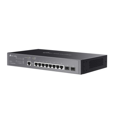SG3210: Omada 8-Port Gigabit L2+ Managed Switch with 2 SFP Slots Centralized Cloud Management 8× Gigabit RJ45 Ports 2× Gigabit SFP Slots