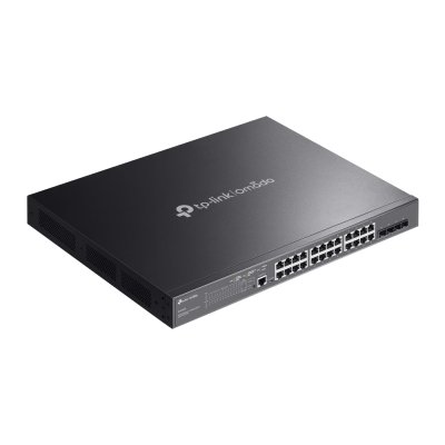 SG3428MP : Omada 28-Port Gigabit L2+ Managed Switch with 24-Port PoE+ Centralized Cloud Management 24× Gigabit PoE+ Ports 4× Gigabit SFP Slots 384 W PoE Power Budget