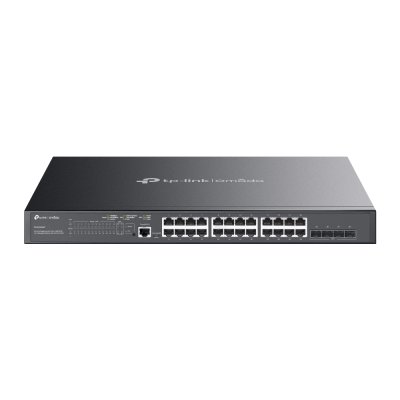 SG3428XMP  : Omada 24-Port Gigabit and 4-Port 10GE SFP+ L2+ Managed Switch with 24-Port PoE+ Centralized Cloud Management 24× Gigabit PoE+ Ports 4× 10G SFP+ Slots 384 W PoE Power Budget