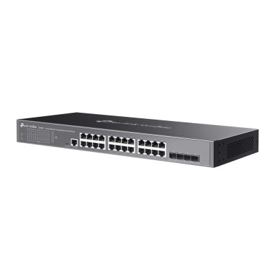 SG3428 : Omada 24-Port Gigabit L2+ Managed Switch with 4 SFP Slots Centralized Cloud Management 24× Gigabit RJ45 Ports 4× Gigabit SFP Slots
