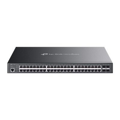 SG3452P : Omada 52-Port Gigabit L2+ Managed Switch with 48-Port PoE+ Centralized Cloud Management 48× Gigabit PoE+ Ports 4× Gigabit SFP Slots 384 W PoE Power Budget