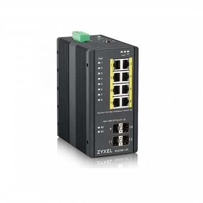 "RGS200-12P bundle with HLG-320H-54A" ZYXEL Switch RGS Series