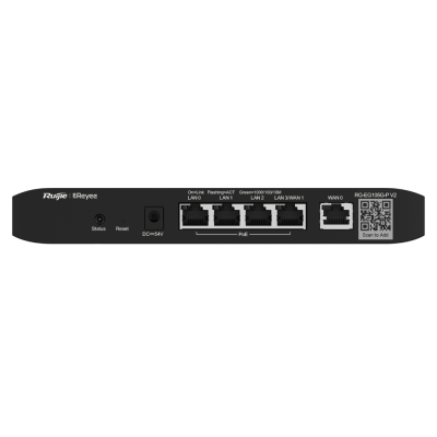 "RG-EG105G-P V2" Reyee Cloud Managed PoE Router RG-EG105G-P V2