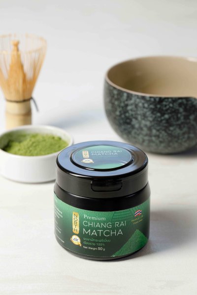 ผงมัทฉะพรีเมี่ยมเชียงราย Chiang Rai premium Matcha 100%
