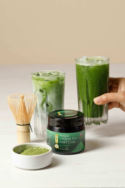 ผงมัทฉะพรีเมี่ยมเชียงราย Chiang Rai premium Matcha 100%