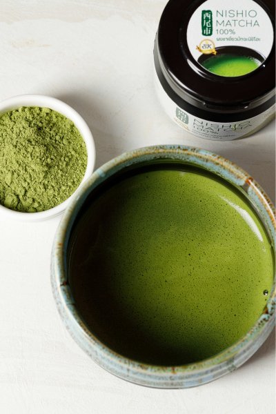 ผงมัทฉะญี่ปุ่นนิชิโอะ Nishio matcha 100%