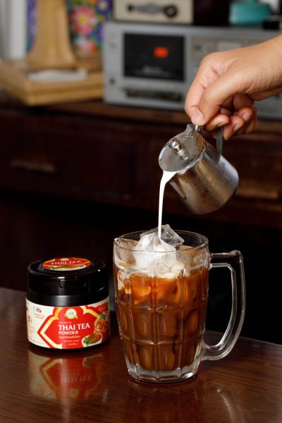 ผงชาไทยพรีเมี่ยมเข้มข้น ไม่มีสังเคราะห์