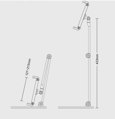 Tablet Stand UpDesk White ขาตั้งแท็บเล็ตแบบตั้งโต๊ะ