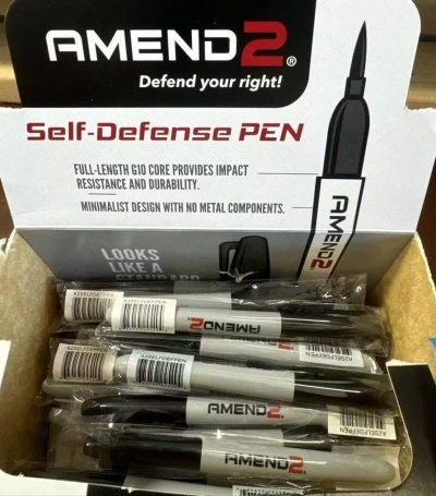 Amend2 Self Defense Tactical Sharpie pens with G10 point EDC