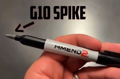 Amend2 Self Defense Tactical Sharpie pens with G10 point EDC