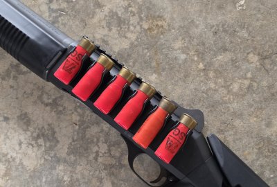 ShotShell 6RD Side Model Curved 3D Print (Velcro Brand Hoook 88/Loop1000 Made in USA)