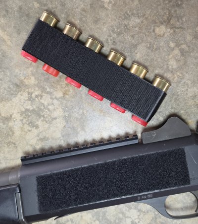 ShotShell 6RD Side Model Curved 3D Print (Velcro Brand Hoook 88/Loop1000 Made in USA)