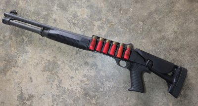 ShotShell 6RD Side Model Curved 3D Print (Velcro Brand Hoook 88/Loop1000 Made in USA)