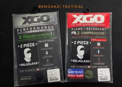 XGO Stretch Super Midweight Performance 2pc Balaclava (PH3) มี 2 สี Black / OD Green