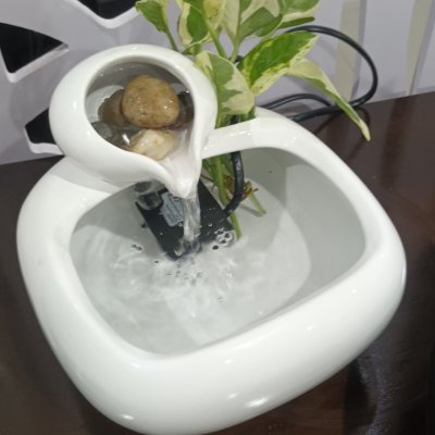 อ่างเซรามิกน้ำพุน้ำตกเสริมฮวงจุ้ยน้ำไหลCeramic basin for waterfall.