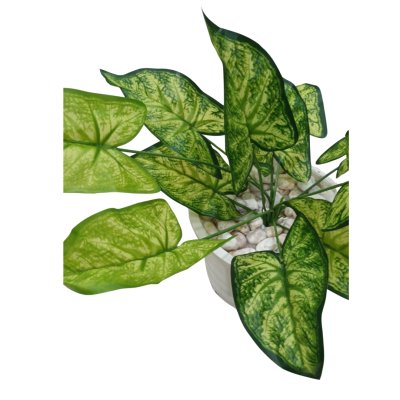 ต้นไม้ปลอมประดิษฐ์ใบลายใบสวยงามกระถาง 8 นิ้ว