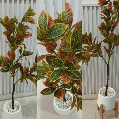 ต้นโกสนปลอมต้นไม้ประดิษฐ์ Artificial / Fake Croton Tree